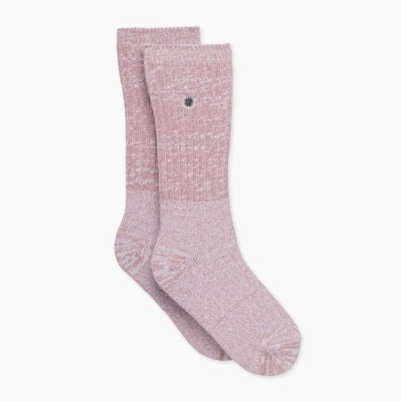 UGG Rib Knit Slouchy Crew - Sokker Dame - Rosa (NO-U577)